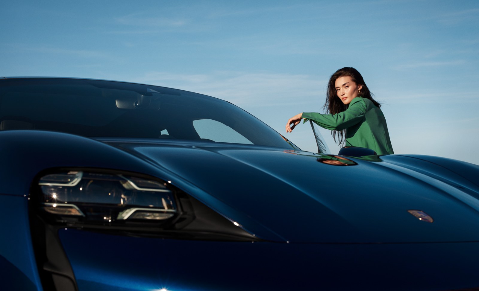 Audience moodboard — woman with sports car