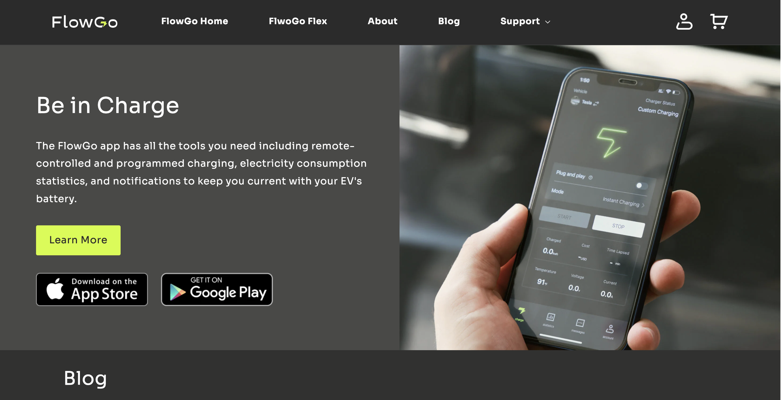 FlowGo website product storytelling