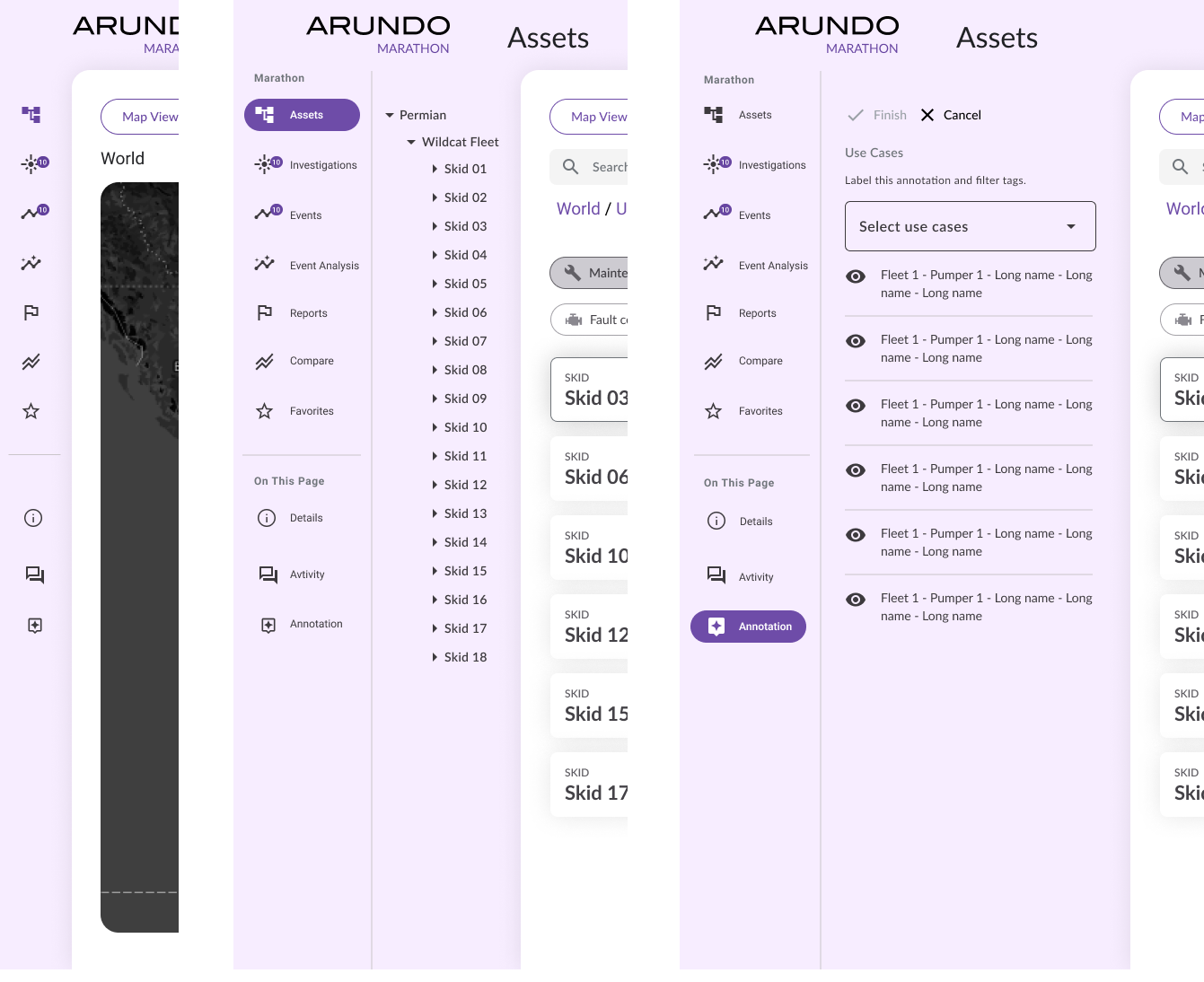 Navigation shown expanded with labels and collapsed to icons